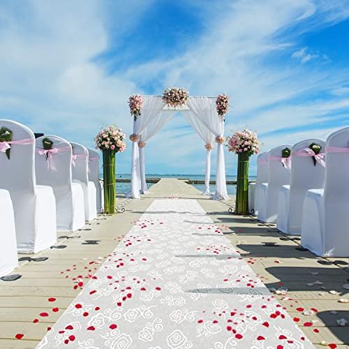HEALON White Wedding Aisle Runner 3x100 Feet Carpet