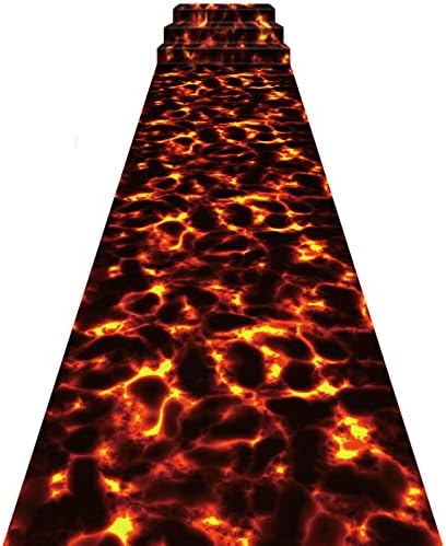 Tudomro 2 Pack Lava Themed Aisle Runners