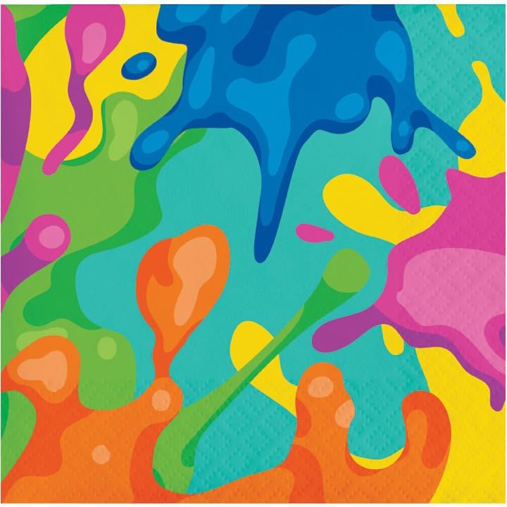 Paint Splatter Party Supplies for 16 People