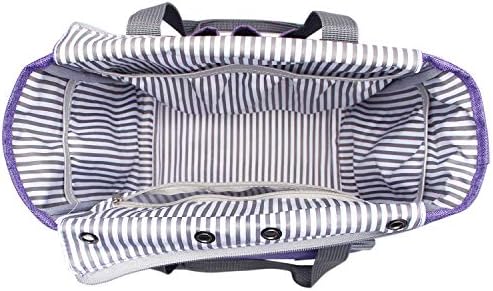 LUXJA Knitting Tote Bag Purple