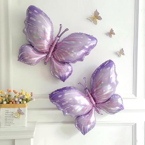 144Pcs Pastel Butterfly Balloon Arch Kit for Spring Decorations