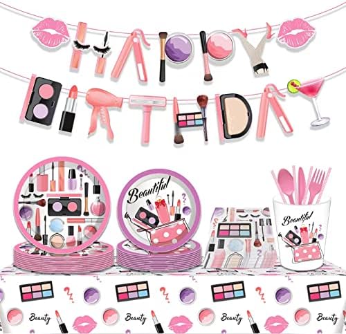 NETFEN 3 Pack 51x87 Inch Makeup Party Tablecovers