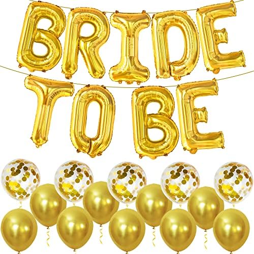 KatchOn Gold Bride To Be Balloon Set 16 Inch Pack of 23