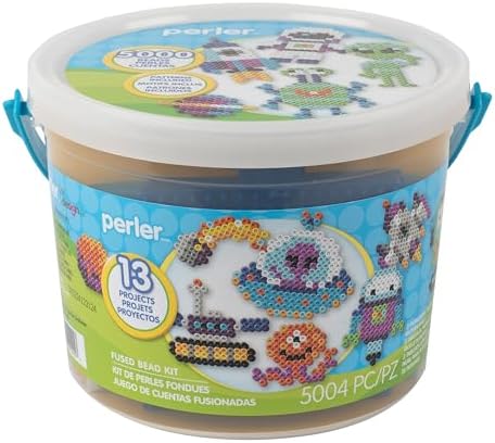 Perler 80-42994 Fused Bead Activity Bucket with 5004 Pieces