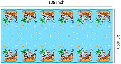 Pirate Party Tablecloth Set for Kids 3 Pack