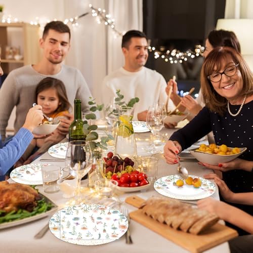 40PCS Floral Paper Plates and Napkins Party Set