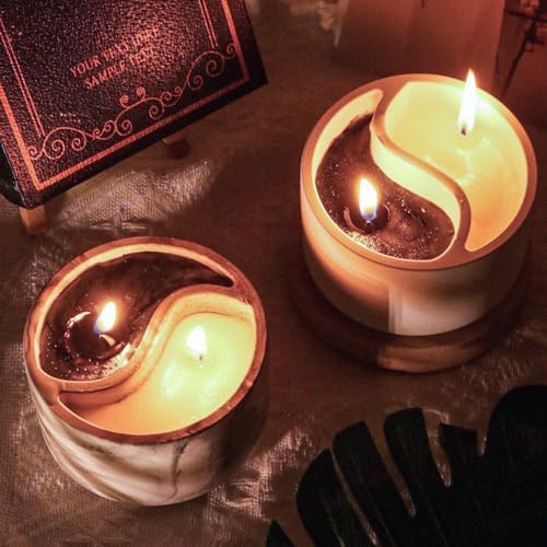 Tai Chi Candle Holder Resin Mold in Yin Yang Design