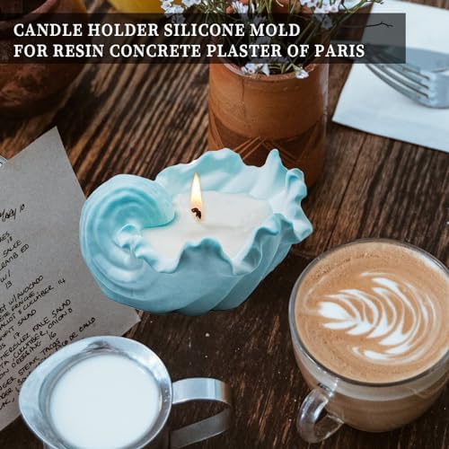 Wehous Resin Molds Silicone Mica Glitter Jewelry Candle Holder Storage Craft Kit