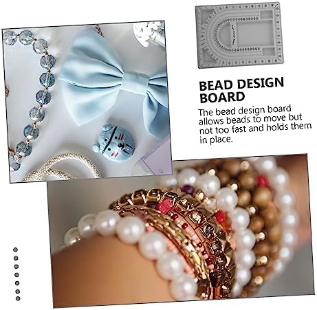 2pcs Bead Design Board for DIY Jewelry Making and Storage