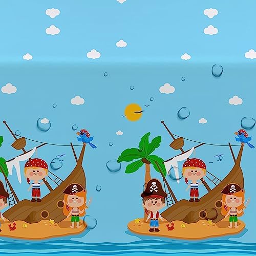 Pirate Party Tablecloth Set for Kids 3 Pack
