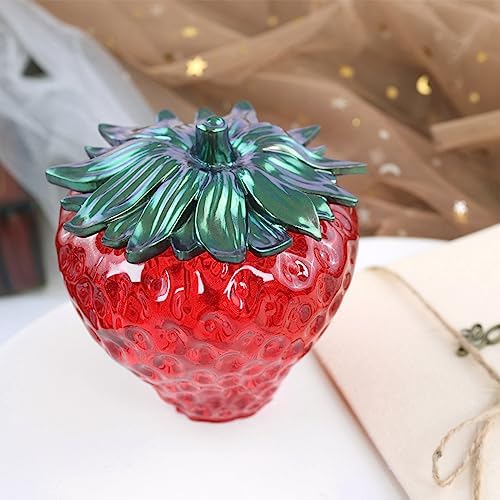 2PCS Strawberry Jar Resin Molds with Lids