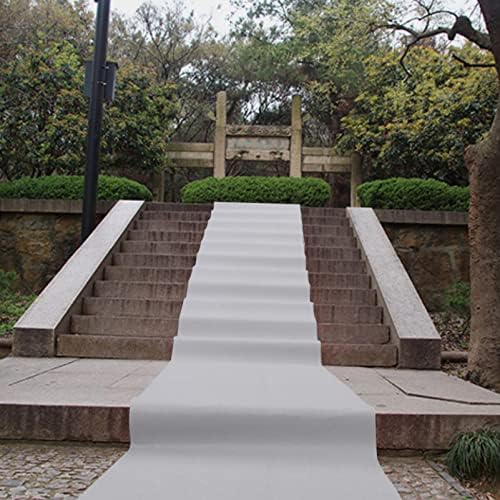 White Aisle Runners for Weddings 22mm Thick Polyester Carpet