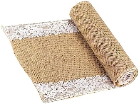 Zerodeko Rustic Lace Table Runner for Home and Parties