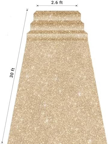 Glitter Carpet Runner for Party 26ft x 30ft