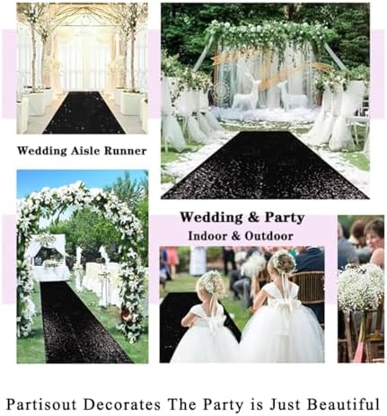 Partisout Sequin Aisle Runner Wedding Carpet