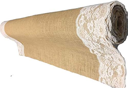 AAYU Premium Burlap Wedding Aisle Runner 40x100 Feet