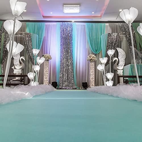 KAMPCO Blue Aisle Runner Carpet for Weddings and Events