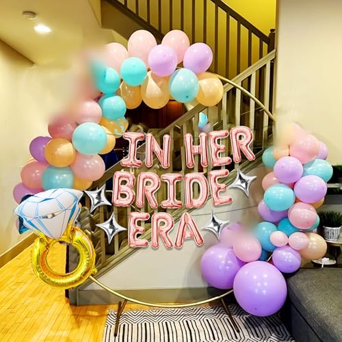 Rose Gold In Her Bride Era Balloon Banner