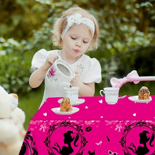 C L Cooper Life Hot Pink Princess Tablecloths Set of 2