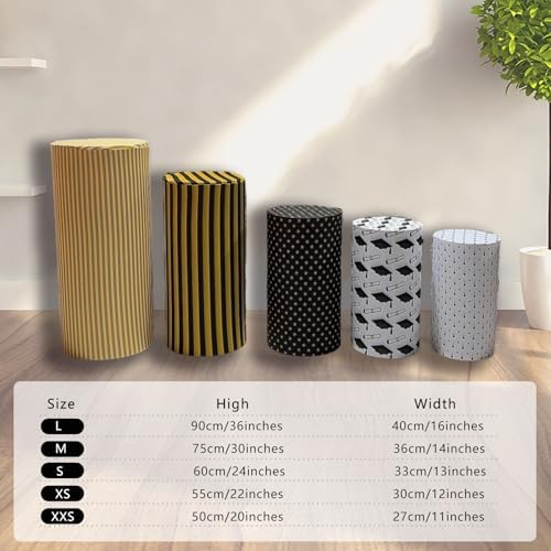 5 Piece Stretch Cylinder Covers for Dessert Tables