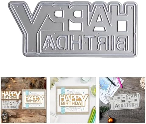 Metal Die Cut Embossing Stencils for Birthday Cards and Scrapbooking