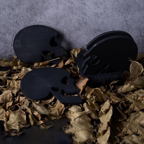 Halloween Skull Silicone Mold Set 4pcs with Holder