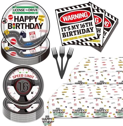 Drivers License 16th Birthday Party Table Set