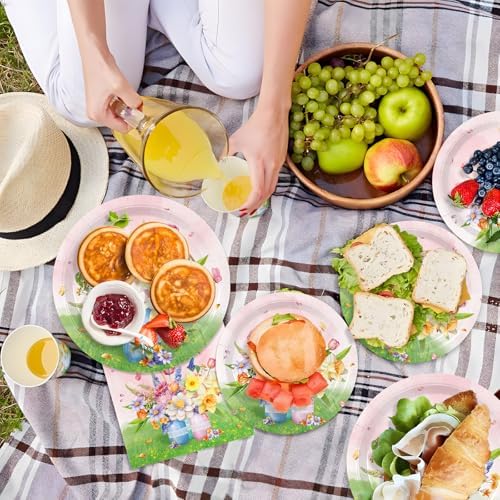 Floral Party Supplies Set for 20 Guests