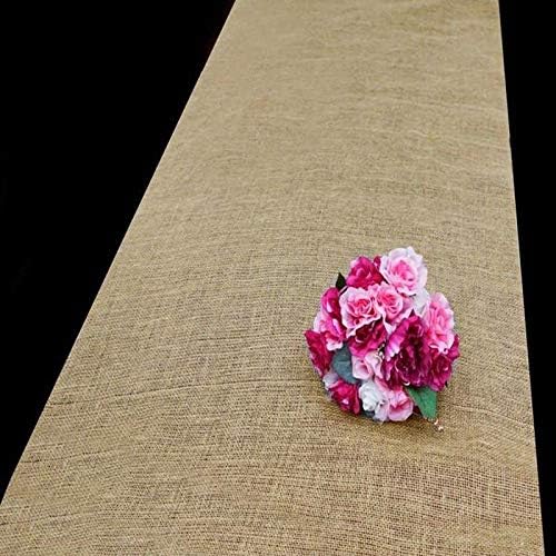 AK Trading Co 36 x 100ft Natural Jute Burlap Aisle Runner