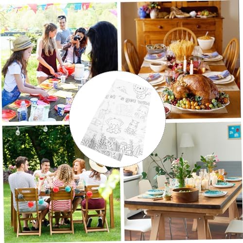 ARTIBETTER Birthday Animal Tablecloth for Parties and Celebrations