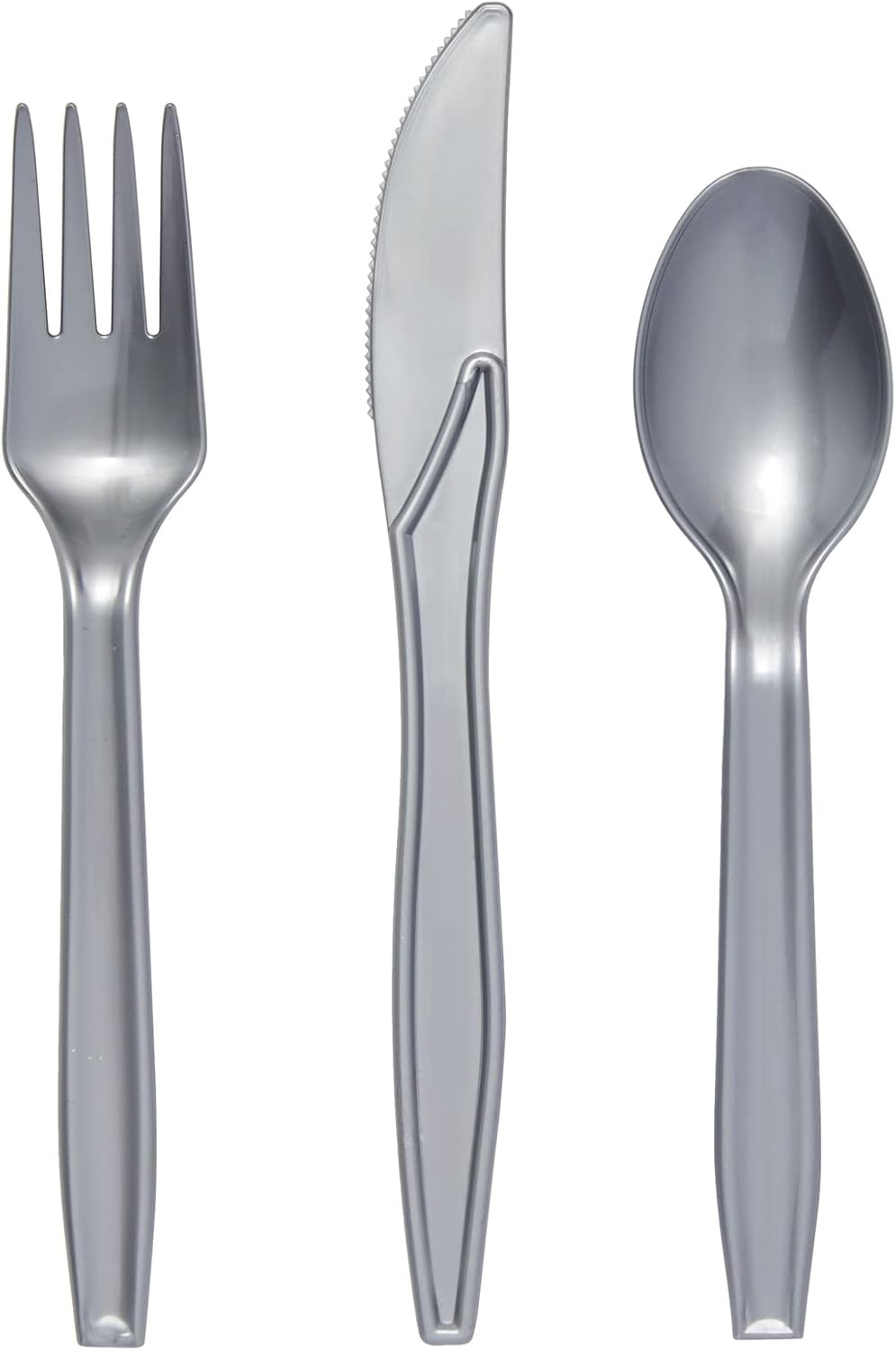 Juvale 144 Piece Silver Party Supplies Set