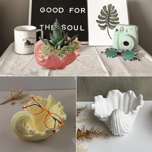 Wehous Resin Molds Silicone Mica Glitter Jewelry Candle Holder Storage Craft Kit