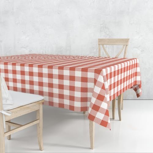 3 Pack Red and Pink Gingham Tablecloths for Parties