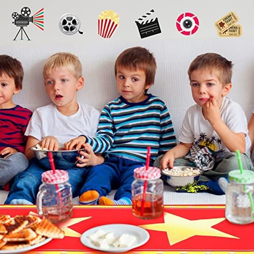 Movie Night Red Carpet Table Runner with LED Lights