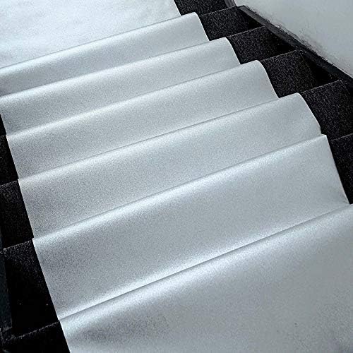 BalsaCircle 50 Foot Silver Glitter Aisle Runner Wedding Decor