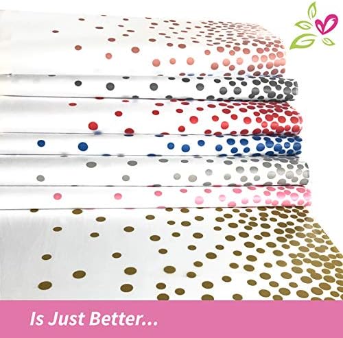 DECOSTYLE Pink Dot Tablecloth 54x108 Inch Waterproof Rectangular