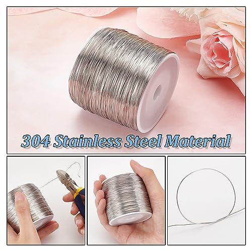 BENECREAT 820 Feet Tiger Tail Beading Wire 26 Gauge
