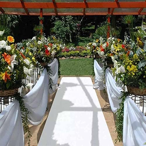 RZMY White Wedding Aisle Runner 33ft x 328ft