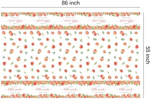 Peach Themed Baby Shower Tablecloth Set 3 Pack