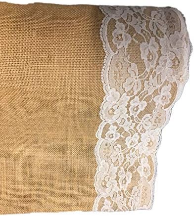 AAYU Premium 40 Inch x 10 Foot Burlap Aisle Runner