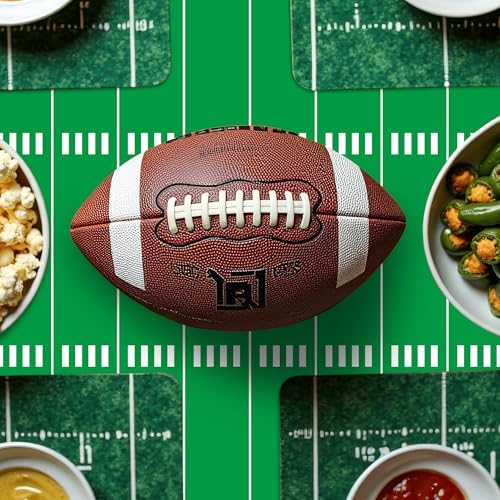 2pcs Football Tablecloth for Game Day Decorations 54x108 Inch