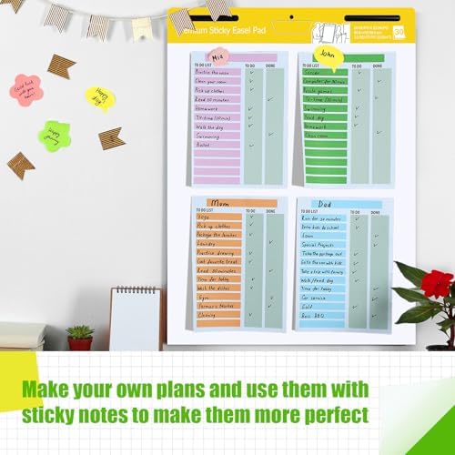 ReliThick 8 Pads Sticky Easel Pad 20x23in White