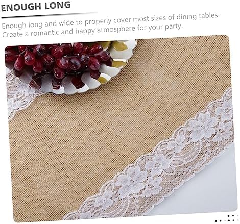 RORPOIR Lace Table Runner for Rustic Weddings and Events