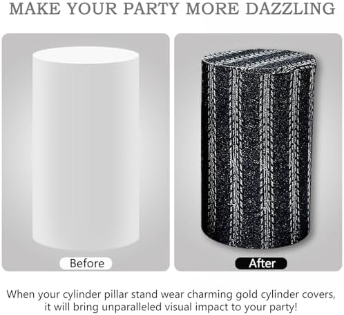 5 Piece Stretch Cylinder Covers for Cake Display