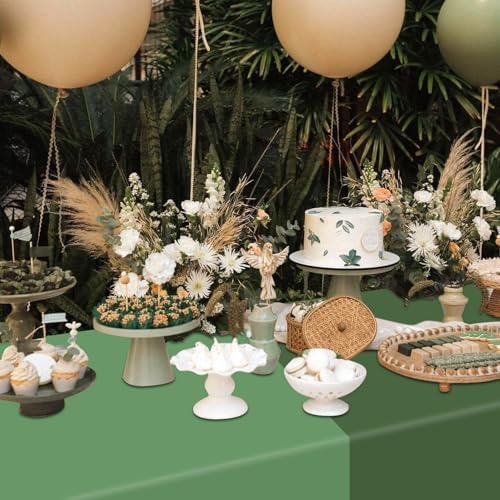 4Pcs Sage Green Tablecloths Rectangle Set for Parties