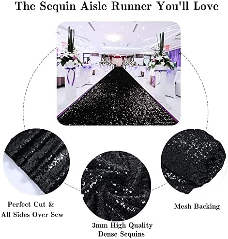 Partisout Sequin Aisle Runner Wedding Carpet