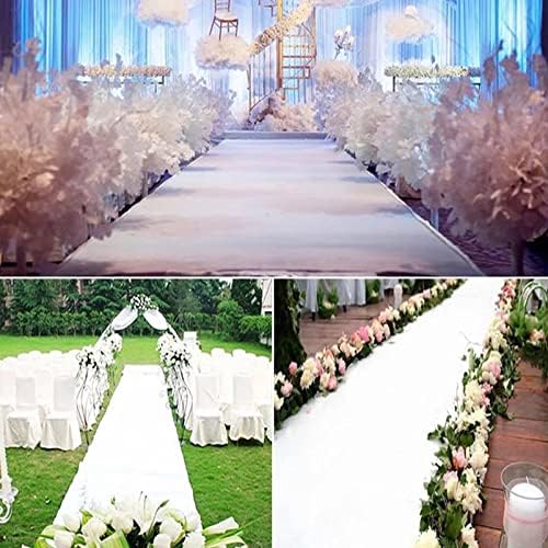 KAMPCO White Aisle Runner Carpet for Weddings