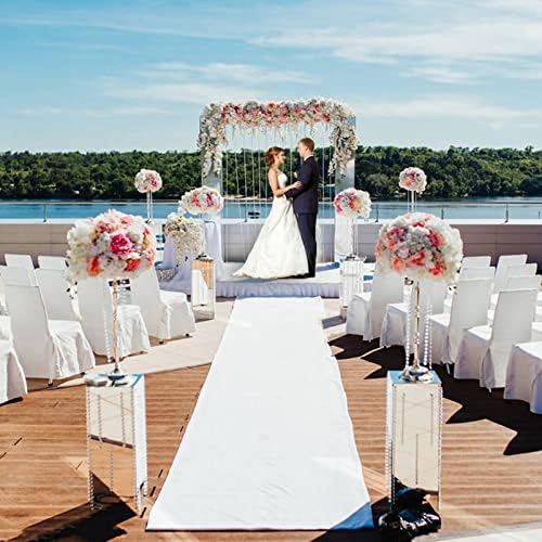 White Wedding Aisle Runner Carpet 2mm Thickness