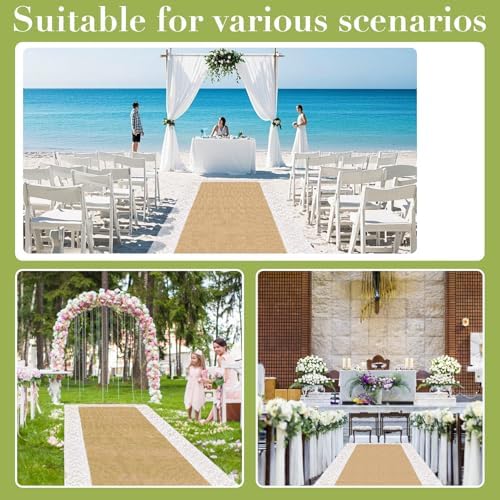 White Fake Petals Aisle Runner Wedding Decor 30x34 Inch