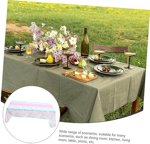 ULDIGI Disposable Mermaid Tablecloth for Birthday Parties